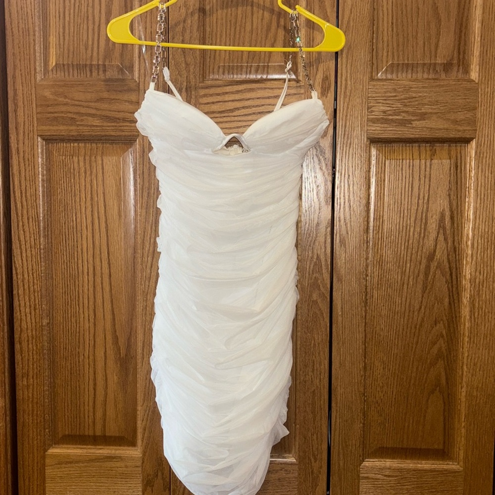 Fashion Nova White Friday Night Out Mini Dress